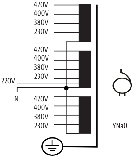 MDST three-phase autotransformer