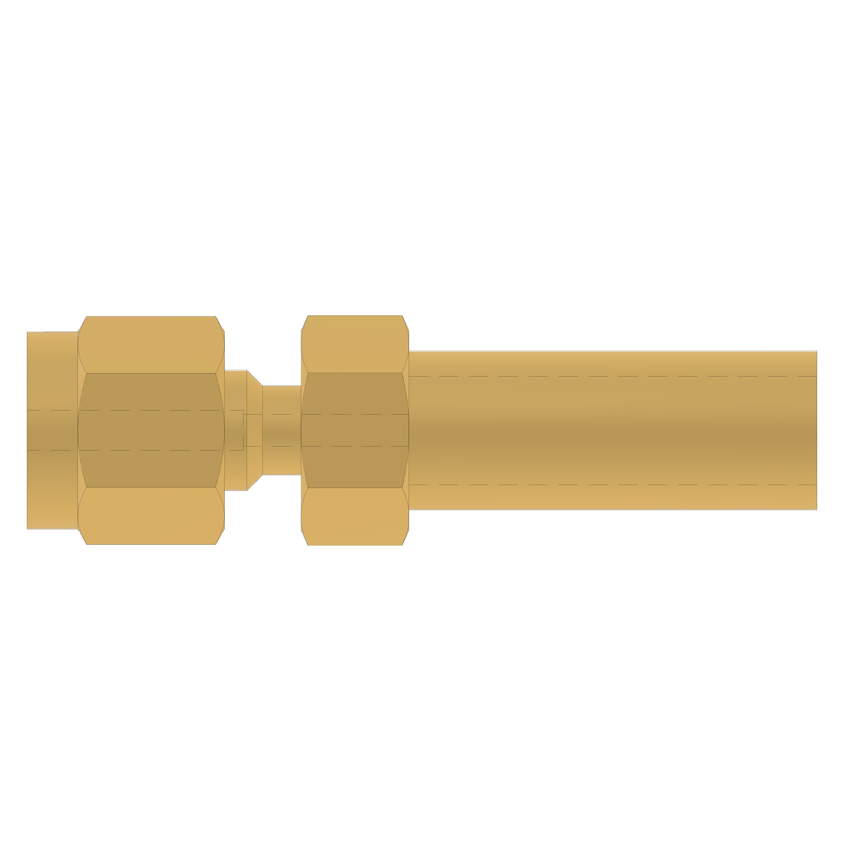 CG-100022 - Swagelok 1/16"OD x 1/4"T REDUCER Brass, SPL