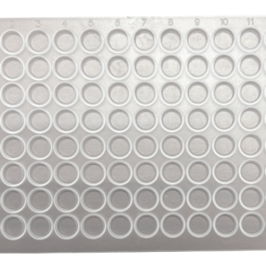 CS-100058 - 96 Round Well Plate Sealing Mat, 8 mm Diameter Short Plug, Premium Clear Silicone, Pkg. 5