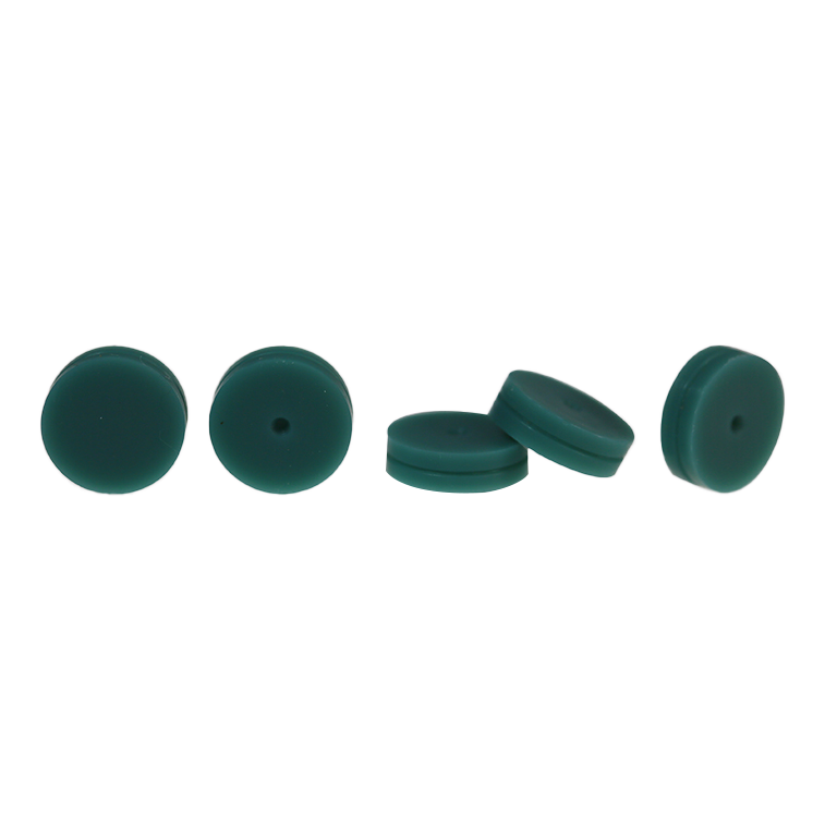 CS-100065 - Φ11*3mm, GC Septa, Green Color, Temperature Resistant 250℃, Pkg. 25