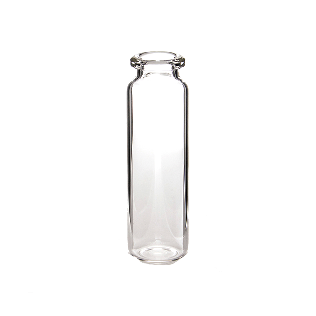 CV-100030 - 20 mL Clear Glass 20 mm Crimp Top Headspace Vial, Round Bottom, 22.5 x 75 mm, 5.0 Type Glass, Value Line, Pkg. 100