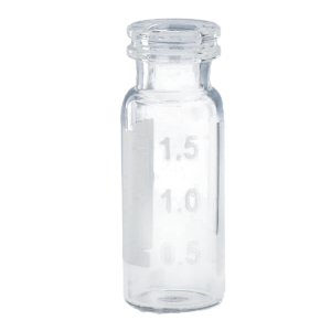 CV-100037 - 2 mL Clear Glass 11 mm Snap Ring Top Vial with Write-on Spot Large Opening, Pkg. 100