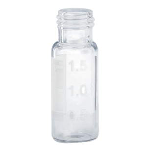 CV-100040 - 2 mL Clear Glass 9 mm Screw Top Vial with Write-on Spot Large Opening, Pkg. 100