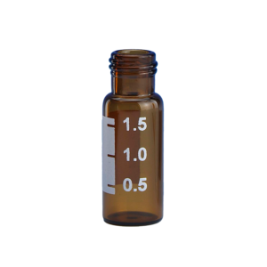 CV-100042 - 2 mL Amber Glass 9 mm Screw Top Vial with Write-on Spot Large Opening, Pkg. 100