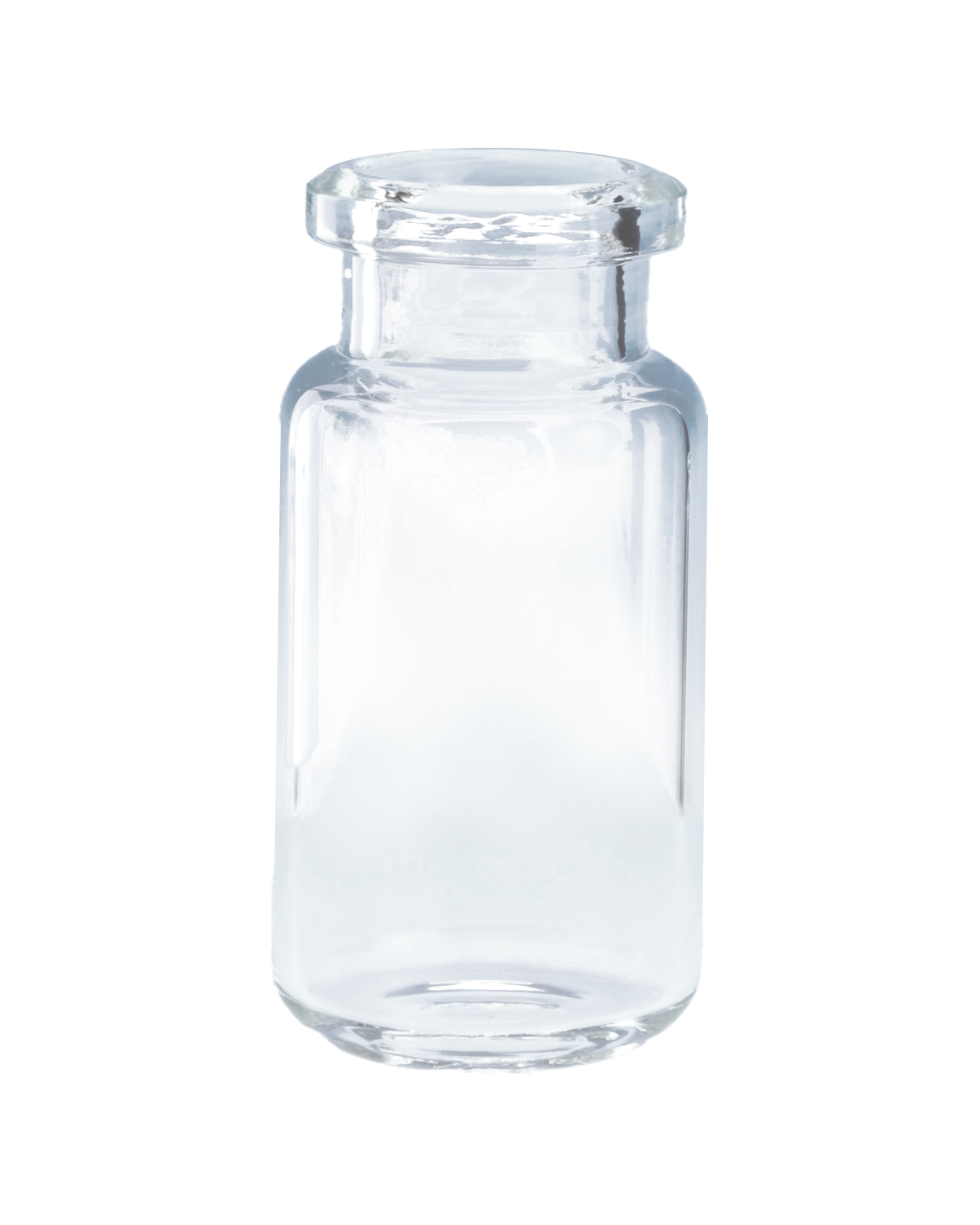 CV-100046 - 10 mL Clear Glass 20 mm Crimp Top Headspace Vial Tapered Top, Radius Bottom, Pkg. 100
