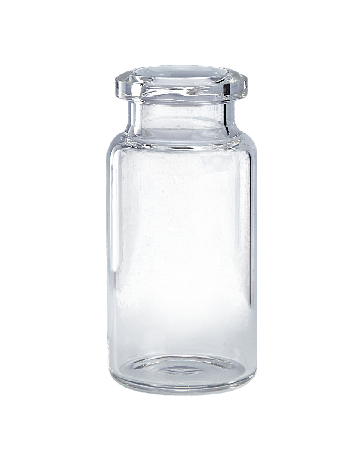 CV-100049 - 10 mL Clear Glass 20 mm Crimp Top Headspace Vial Tapered Top, Flat Bottom, Pkg. 100
