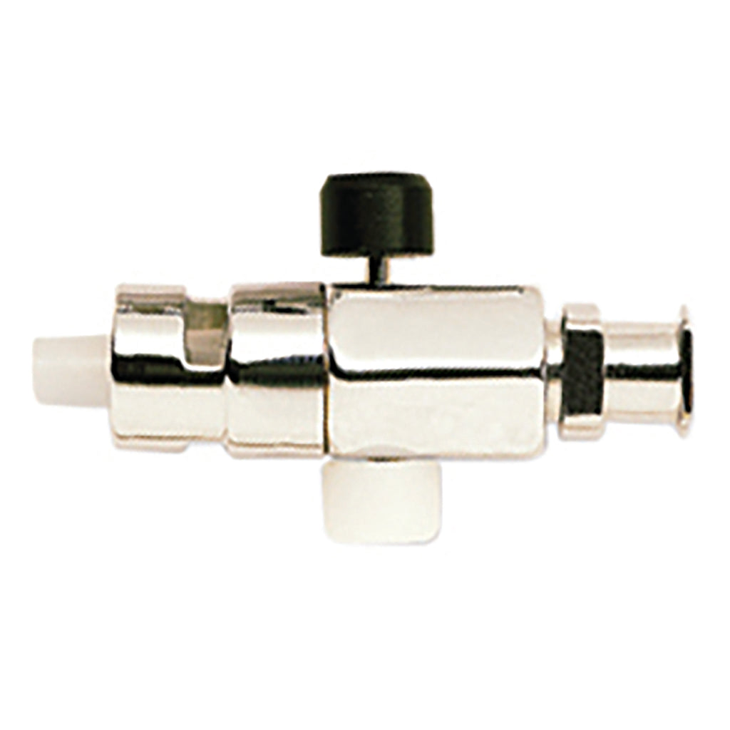 CY-100022 - Push-button Valve with Luer Lock Termination for any Luer Lock and Luer Tip Syringes