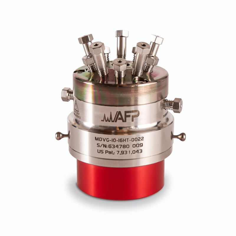 MDVG-10-16HT-0022 - High Temperature 10-Port GC Injection & Switching Purged Diaphragm Valve, Dursan® Coated