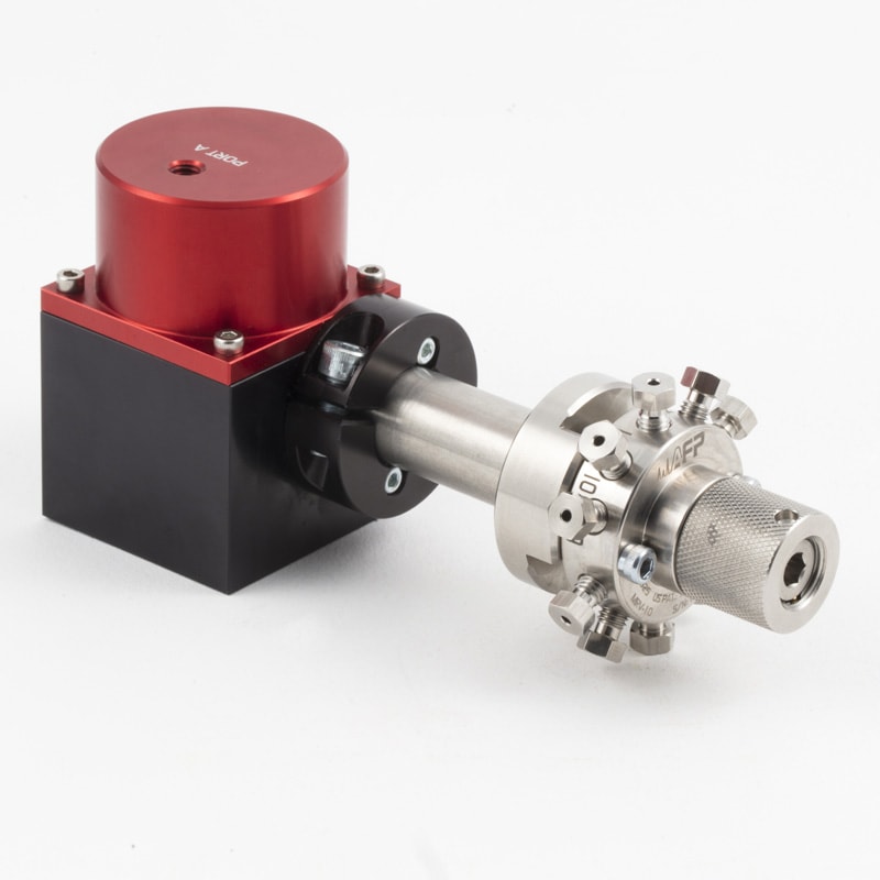 MRV10-16R2-0007-2P - High Efficiency 10-Port GC Rotary Valve with Pneumatic Actuation