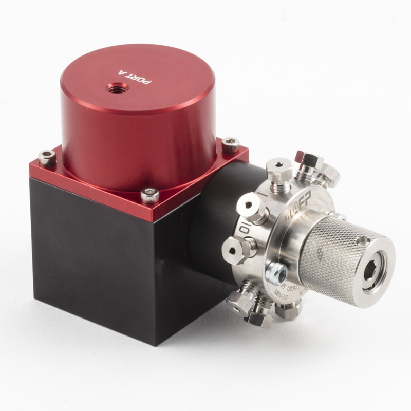 MRV10-16R2-0007-CP - High Efficiency 10-Port GC Rotary Valve with Pneumatic Actuation