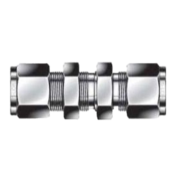 CC-100329 - Bulkhead Tube Union 1/4", Stainless Steel