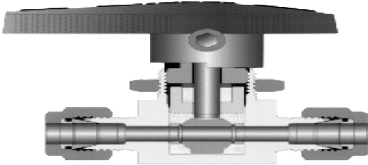 CC-100313 - Ball Valve 3/8" O.D. 2 way Stainless Steel