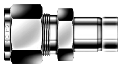 CC-100314 - Reducer, Stainless Steel, 6 mm x 1/4" Tube