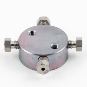 X-SK-16-040-S - Cross Fitting, SilcoNert 2000® Coated