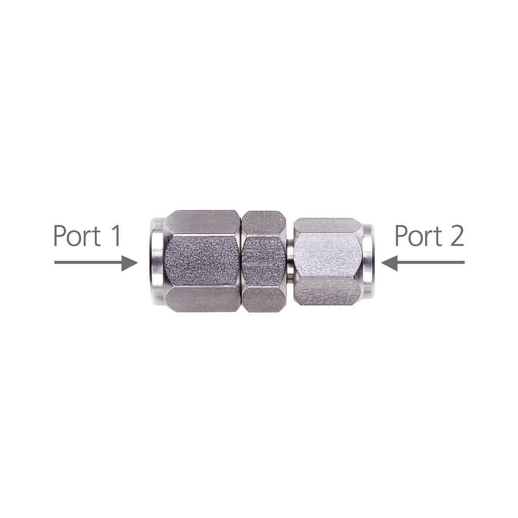 CC-100092 - Glass Lined Stainless Steel Union with 0.5 mm ID
