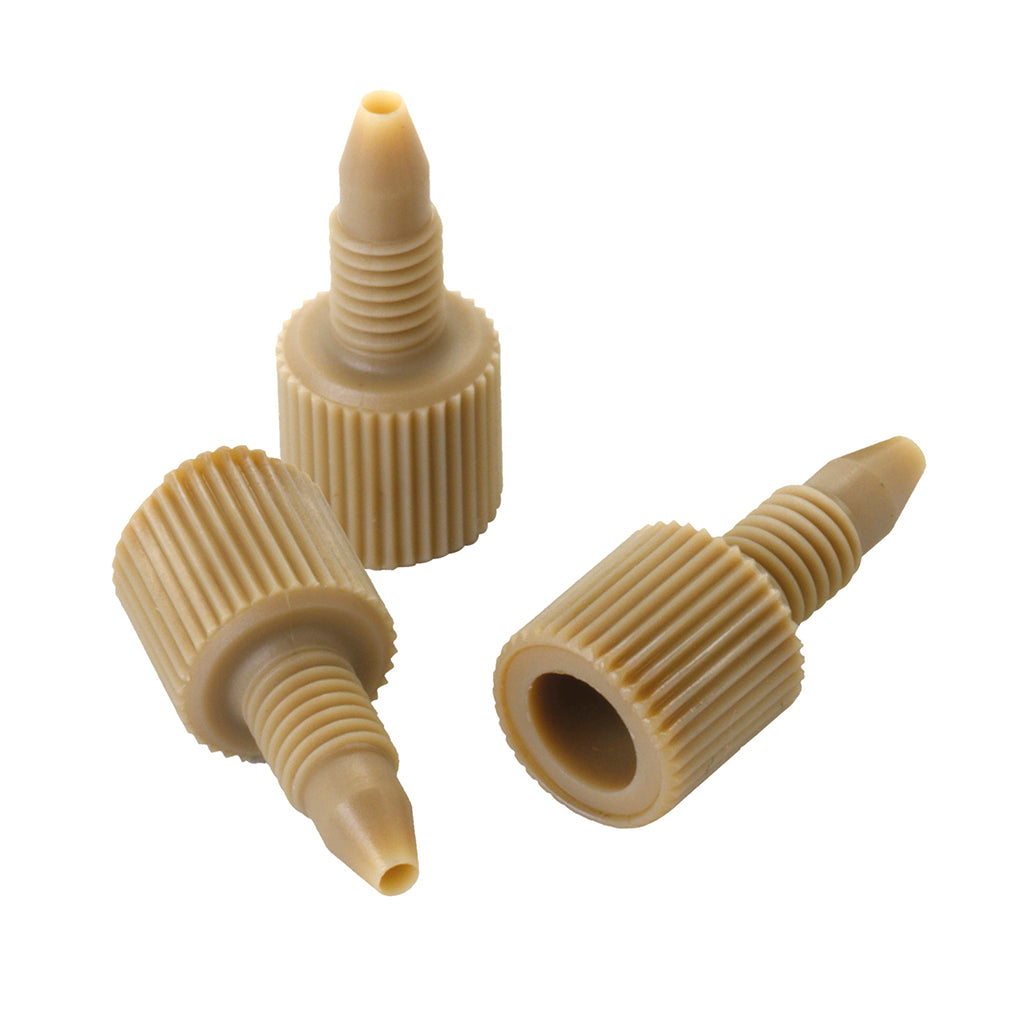 CC-100096 - PEEK Fingertight Fittings, 1/16" to 10-32UNF Thread, Pkg. 10